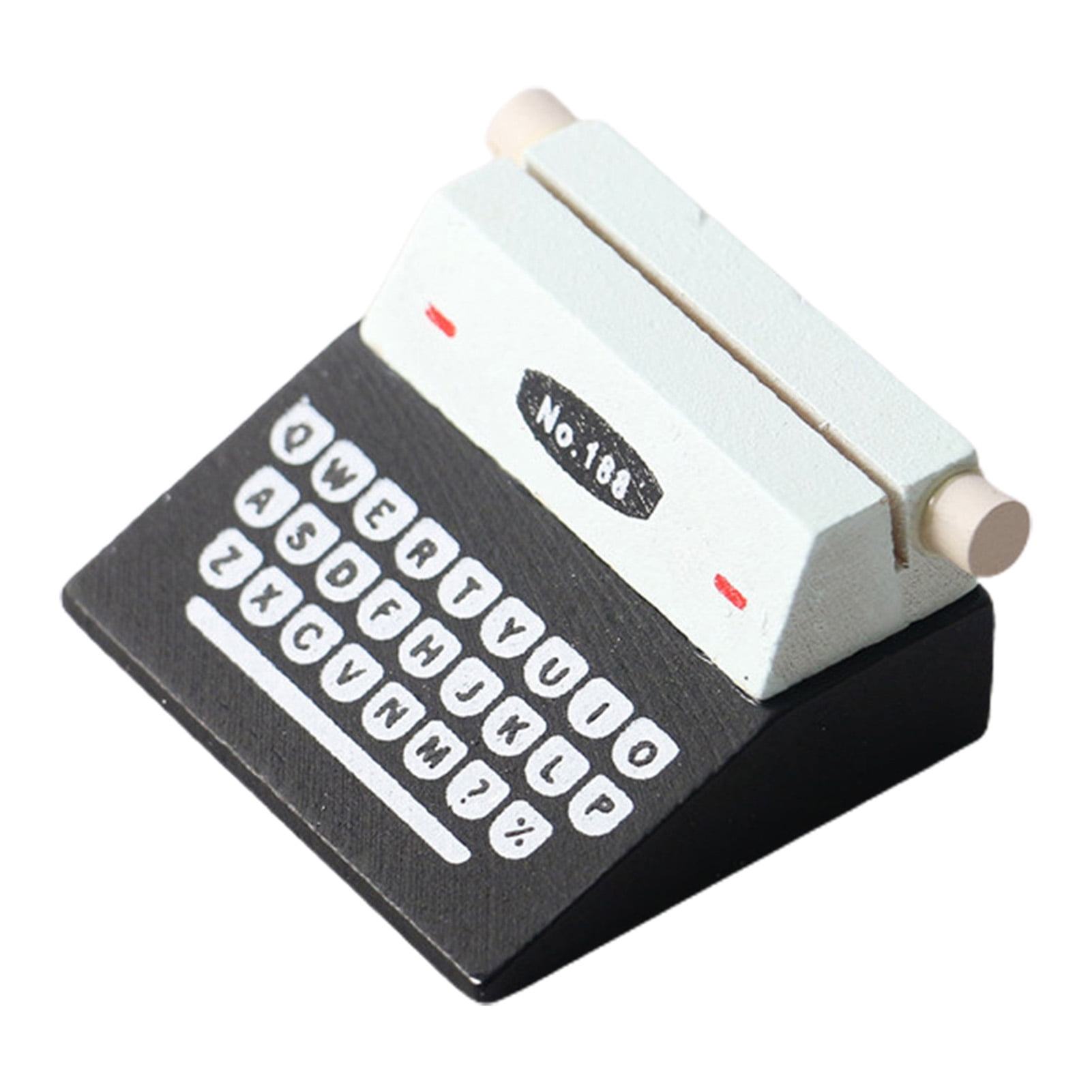 1Set 1:12 Miniature Typewriter Model Lightweight Multifunctional Wood ...