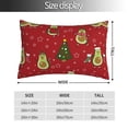 thumbnail image 4 of Disketp Pillow Covers Avocado Christmas Pattern Throw Pillow Case Cushion Covers,Cushion For Bedroom,Couch,Home-16"X24", 4 of 9