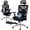 Black+Mesh Cushion, variant on COOLHUT Ergonomic Mesh Office Chair with Footrest, Big and Tall Computer Desk Chair with Adjustable Lumbar Support, Headrest and Armrest, High Back Home Office Chair for Workspace, 300LBS, Black