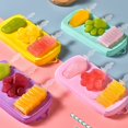 thumbnail image 3 of Homemade Popside Mold, Handmade Ice Pop Molds, Reusable Popsicle Molds Silicone BPA Free, Ice Pop Molds with Popsicle Maker Recipes, 3 of 4