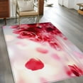 thumbnail image 3 of Red Rose Fantasy Area Rug 4x6 Washable Rug Non Slip Elegance Floral Romantic Reflection Large Area Rug Indoor Floor Carpet for Entryway Bedroom Kitchen Living Room Home Office Dining Room Nursery, 3 of 8