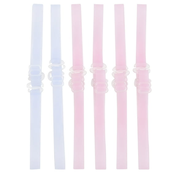 CIMAXIC 6Pairs/pack 1.0cm Colorful Adjustable Invisible Clear Elastic Bra Straps Replacement Non,19.69"X0.39"X0.04"