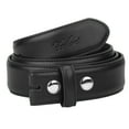 thumbnail image 4 of Falari Replacement Leather Dress Belt Strap Without Buckle Snap on Strap 33mm fit 35mm Buckle - Black M, 4 of 7