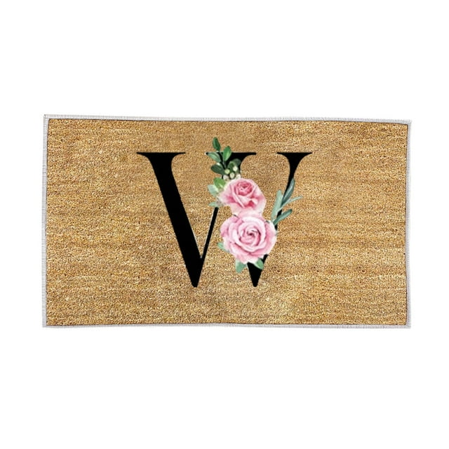 Gkeoshab Carpet Personalized Alphabet Doormat For Welcoming Guests At Your Doorstep 1PC Home & Garden