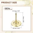 thumbnail image 2 of Lot de 150 Pointes pour Rembourrage, Pointe Plate pour Pouce 11mmx15mm, Or, 2 of 7