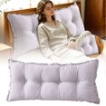 thumbnail image 2 of Wedge Cushion Headboard Reading Pillow Removable Cover, Bed Bedroom Positioning Support Bolster for Sofa Bed, Low Corner Backrest Cushion for Comfortable Rest, 2 of 7