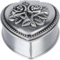 thumbnail image 1 of AVEKI Jewelry Box, Innovative European Style Vintage Exquisite Rose 3D Embossment Mini Trinket Storage Box(Heart) 0517M, 1 of 8