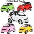 thumbnail image 2 of 1:32 Model Car Metal Diecast Toy Vehicle Kids Sound Light Gift For Smart ForTwo Accessories, 2 of 8