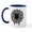 White/Navy Inside, variant on CafePress - Yarny Sheep Mug - 11 oz Ceramic Mug - Novelty Coffee Tea Cup