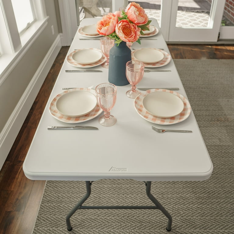 Peakform 6 Foot Rectangle Centerfold Table, Indoor/Outdoor