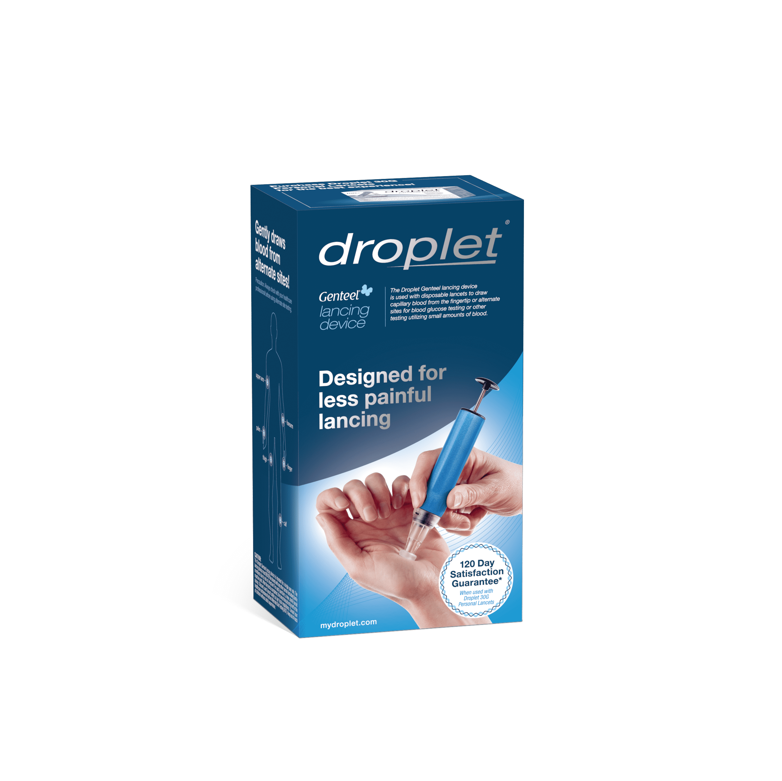 Droplet Genteel Lancing Device Designed for Less Painful Lancing