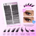 thumbnail image 2 of Nvzi 2 cajas de pestañas postizas reutilizables de aspecto natural y artificiales, incluye pinzas y pegamento (negro, DIY-SET-074A), 2 of 3