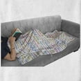 thumbnail image 6 of Fitness Soft Flannel Fleece Throw Blanket, Gymnastics Psychical Activity Lifestyle Concept Words Salubrity Wellness Health, Cozy Plush for Indoor and Outdoor Use, 70" x 90", Multicolor, by Ambesonne, 6 of 6