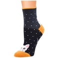 thumbnail image 2 of Bibifish Womens Socks Sports Mid Socks With Animal Pattern Breathable Crew Socks Trendy Strip Pattern Ladies Workout Mid Calf Socks, 2 of 2