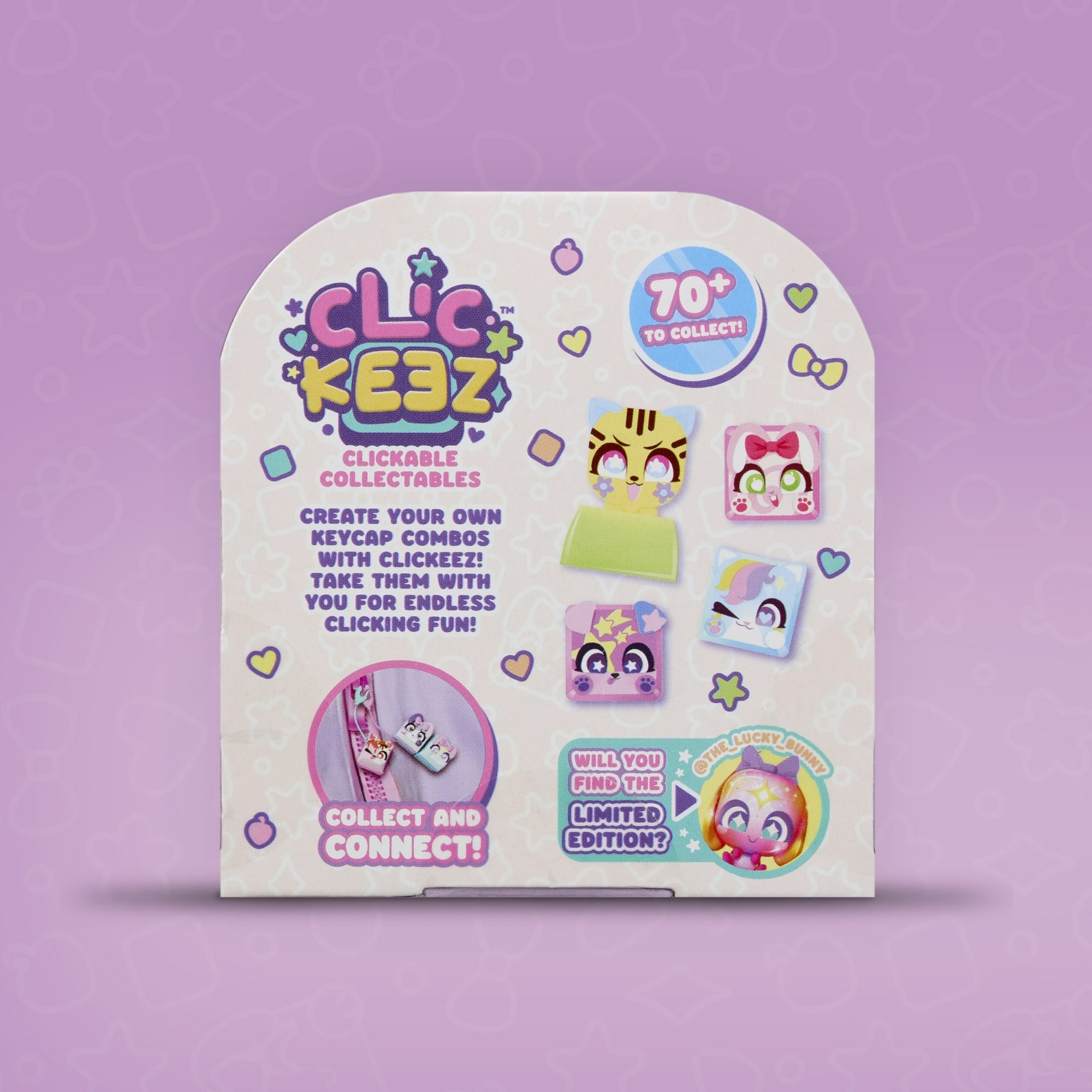 Clickeez Keyboard Key Fidget Toys Collectible Characters 3-Piece Bundle