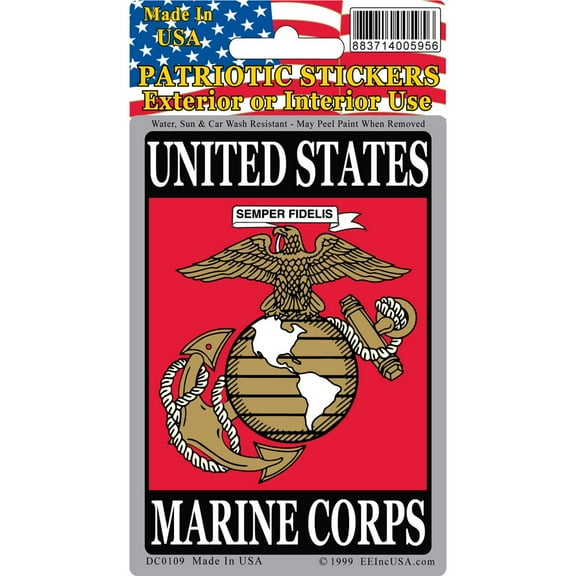 Eagle Emblems DC0109 Sticker - USMC EGA - 3 x 4.25 in.