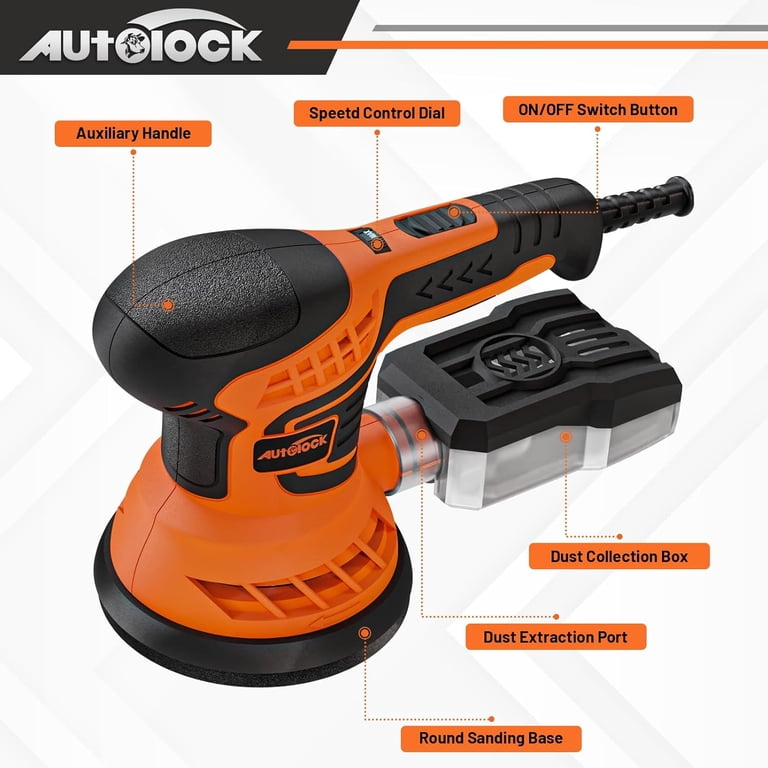 Dewalt Orbital Sander 20v DEWALT 3 Amp Corded 5-inch Variable Speed ...