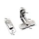 thumbnail image 5 of Right Angle Door Latch 90 Degree Door Lock Buckle with Screws Door Hasp Latch Stainless Steel, 5 of 5