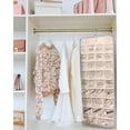 thumbnail image 6 of Hanging Jewelry Organizer Storage Roll with Hanger Metal Hooks Double-Sided Jewelry Holder for Earrings, Necklaces, Rings on Closet, Wall, Door, 1 piece, Large, Grey, 6 of 6