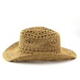 thumbnail image 5 of Ladies Hand‑Knitted Hollow‑Out Sun Hat Western‑Style Wide Brim Fisherman Hat for Travel Seaside Holiday, 5 of 5