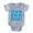 Heather Gray, variant on - Ohh Emm Gee - Cute Infant Baby Football Bodysuit