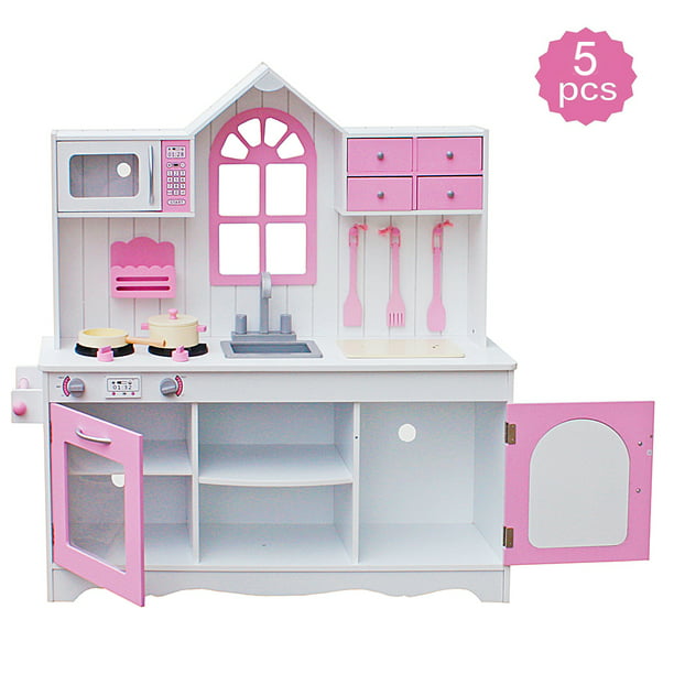 Play Kitchen Accessories Toddler, Wooden Kitchen Playsets For Toddlers