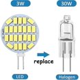 thumbnail image 4 of G4 Led Bulb 3w, Ac/dc12-24v, 300lm Cool White 6000k, 24x5730 Smd, 30w Halogen Bulb Equivalent, Non-dimmable, G4 Round Led Bulbs, 6 Pack-QJWL, 4 of 5