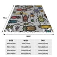 thumbnail image 5 of Bingfone Bright Insects Print Flannel Fleece Blanket Throw Blanket For Bed,Sofa,Couch,Travel,Camping(40"X30"), 5 of 9