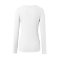 thumbnail image 4 of Womens Summer Tops Women's Long Sleeve Tops Long Sleeve Tee Shirts Juniors Soft Top V Neck for Women Shirts for Women Loose Fit Softball Pajamas Ladies Tunic Fitted Dressy XL, 4 of 5