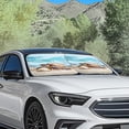 thumbnail image 3 of Jeiento Cute Sea Turtle Sun Shade for Car Windshield Auto Vehicle Shield Reflector Blocking Screen Cover Easy to Install Folding Car Sun Shade for Front Window 28.5 x 25.5 inches, 3 of 7