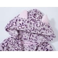 thumbnail image 5 of Topgal Cat Robe for Girls Cute Cozy Hooded Cat Ears Bathrobe Little Kids Teens Size 4T, 5 of 7