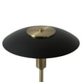 thumbnail image 3 of Rancho Mirage Table Lamp - Matte Black & Gold-Leaf Shade Weathered Brass, 3 of 11
