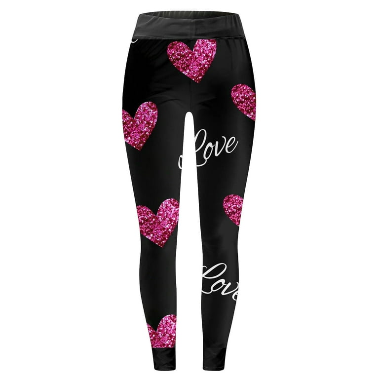 iOPQO Women's Valentines Day Tights With Hearts Red Heart Sexy