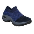 thumbnail image 3 of GOOHOCHY Blue Mesh Women Casual Sports Shoes Lightweight Comfortable with ,No Shoelace Design 1 Pair, 3 of 8
