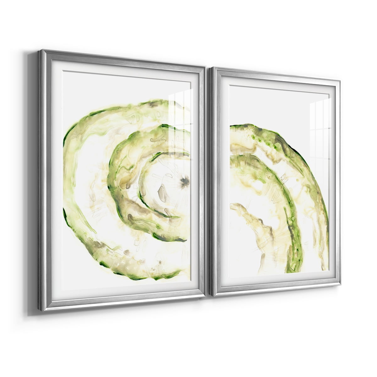 Wexford Home Lichen Halo V Premium Framed Print, 22.5" x 30.5" - Ready to Hang, Silver (Set of 2)