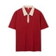 thumbnail image 4 of pstuiky camisetas para hombre, Camisa de manga corta con cuello vuelto y cremallera informal de color liso para hombre ropa de hombre l, 4 of 7