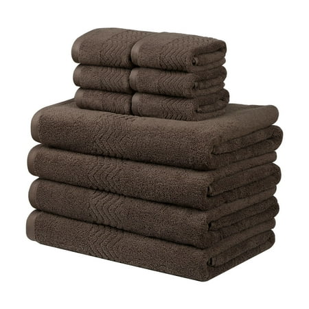 Best Value 10 Piece Bath Towel Set – Includes 4 Bath Towels and 6 Washcloths, Coffee (The Best Bath Towels)