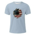 thumbnail image 3 of JLFKNG T Shirts For Man Independence Day Style America Flag Printed Patriotic Shirts For Men Short Sleeve Crew Neck Breathable Loose Fit Comfy Summer Clothes, 3 of 3