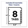 thumbnail image 6 of Insertable Big Tab Plastic Dividers, 8-Tab, 11 X 8.5, Clear, 1 Set | Bundle of 5 Sets, 6 of 7