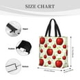 thumbnail image 4 of Naloa Fruit Apples Tote Bag for Women, Foldable Tote Bag With Zipper, Large Shoulder Bag, Top Handle Handbag for Travel, Work, Shopping, 4 of 9