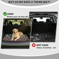 thumbnail image 4 of HUISEFOR Cow Print Aztec Tribal Car Trunk Mat 29" x 39" Scratchproof All Weather Trunk Protection Cargo Liner, Waterproof, Anti Slip, Easy Installation, Fits for Most Cars SUV, 4 of 7