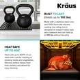 thumbnail image 5 of Kraus KRM-10BLACK KRAUS Multipurpose Over Sink Roll-Up Dish Drying Rack in Black, 5 of 5