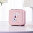 thumbnail image 1 of GOYDSY Simple Storage Jewelry Box, 26 Printed Letter Jewelry Organizer, Portable Storage Case for Rings, Earrings, and Necklaces, Stylish Jewelry Box Clearance Sales Today Deals Prime, 1 of 3