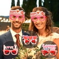 thumbnail image 4 of AJGRHE Valentine's Day Heart Shaped Novelty Glasses – Happy Valentine’s Day Eyewear Photo Booth Props Ornaments Favors Hot Pink2, 4 of 5