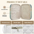 thumbnail image 5 of Xoenoiee Cross Mountain Print Quilted Bible Cover for Women Men, Zippered Organizer Bag for Study Supplies Accessories Journals Church Carrying Book Carrying Case with Handle, 5 of 7