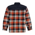 thumbnail image 2 of Free Country Mens Woodsman Sherpa Shirt Jacket, Orange, Medium, 2 of 2