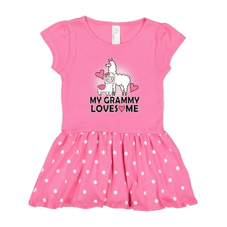 

Inktastic Grammy Loves Me Llama Gift Toddler Girl Dress