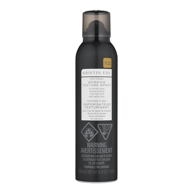 Kristin Ess Hair Dry Finish Working Texture Hair Spray for Volume + Texture, Light Hold Dry Texturizing Hairspray, Soft Matte Finish