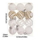 thumbnail image 3 of 12 bolas navideñas de terciopelo flocadas, adornos navideños de plástico, adornos colgantes decorativos para árbol de Navidad., 3 of 5