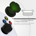 thumbnail image 3 of PlayVital Thumbs Cushion Caps Thumb Grips for ps5/4, Thumbstick Grip Cover for Xbox Series X/S, Thumb Grip Caps for Xbox One, Elite Series 2, for Switch Pro Controller - Raindrop Texture Design Black, 3 of 8